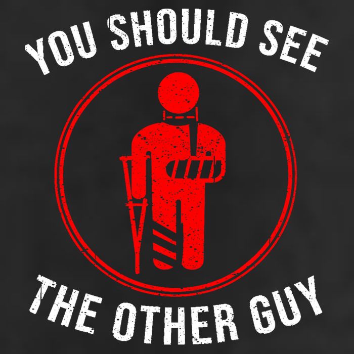 Cool You Should See The Other Guy Funny Broken Arm Joke Gift Adult Drive Performance Visor