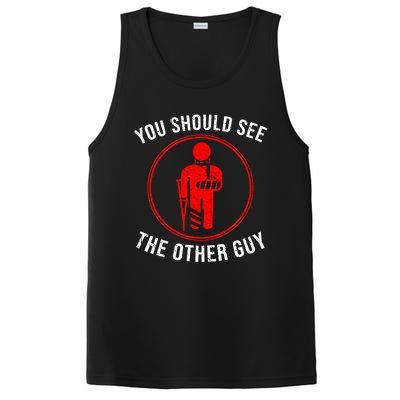 Cool You Should See The Other Guy Funny Broken Arm Joke Gift PosiCharge Competitor Tank