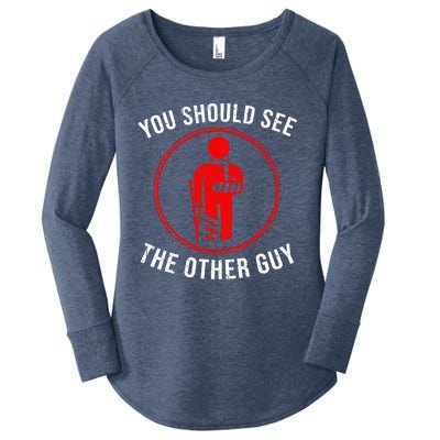 Cool You Should See The Other Guy Funny Broken Arm Joke Gift Women's Perfect Tri Tunic Long Sleeve Shirt