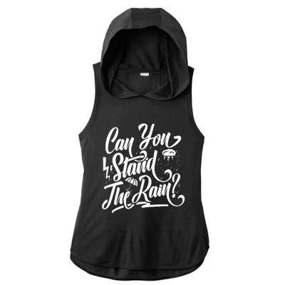 Can You Stand The Rain Ladies PosiCharge Tri-Blend Wicking Draft Hoodie Tank