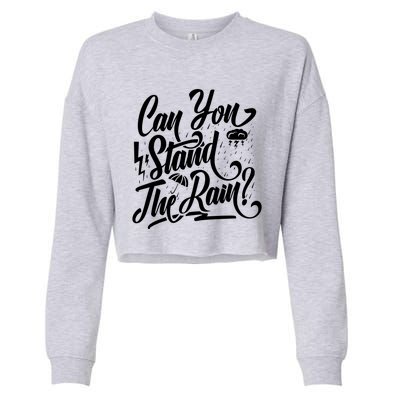 Can You Stand The Rain Cropped Pullover Crew