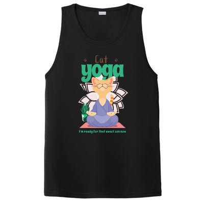 Cat Yoga Shirt Cat Lover Yoga Pose Funny Cat Funny Yoga Cute Cat Doing Yoga PosiCharge Competitor Tank