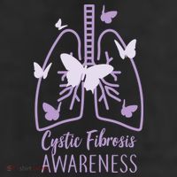 Cystic Fibrosis Awareness Butterflies 7 Panel Mesh Trucker Snapback Hat