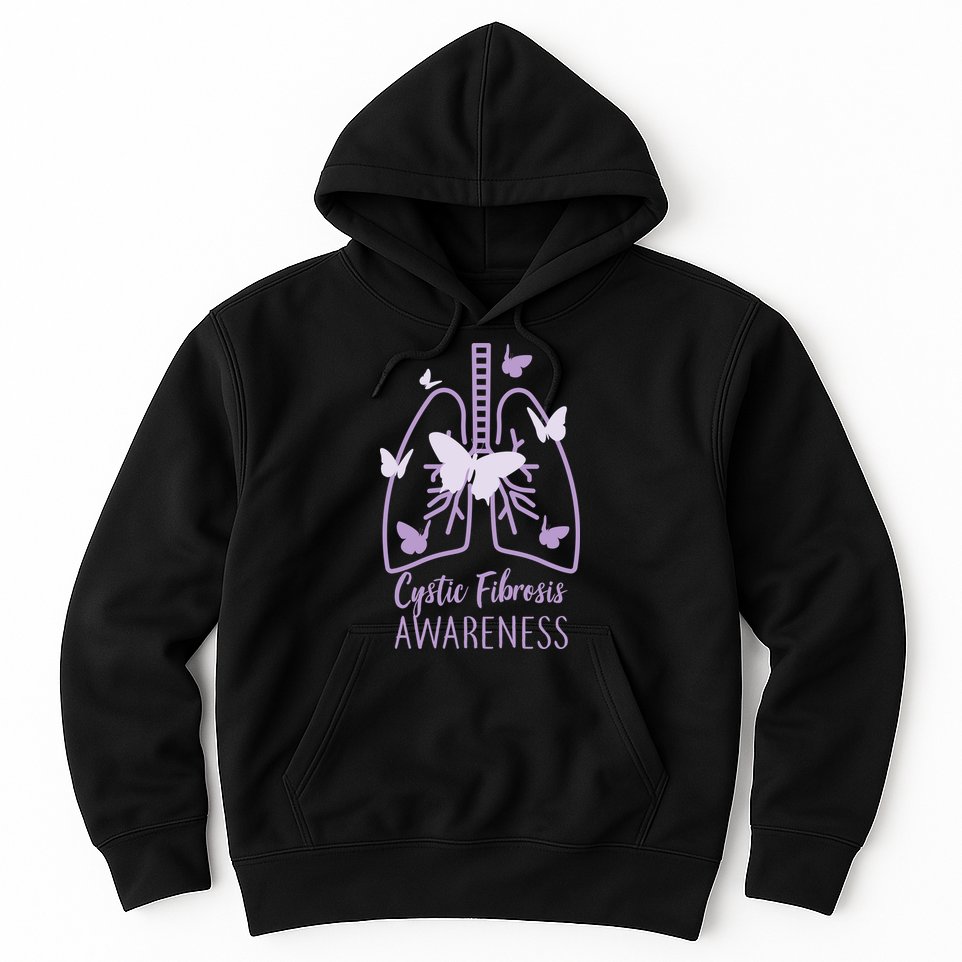 Cystic Fibrosis Awareness Butterflies Hoodie