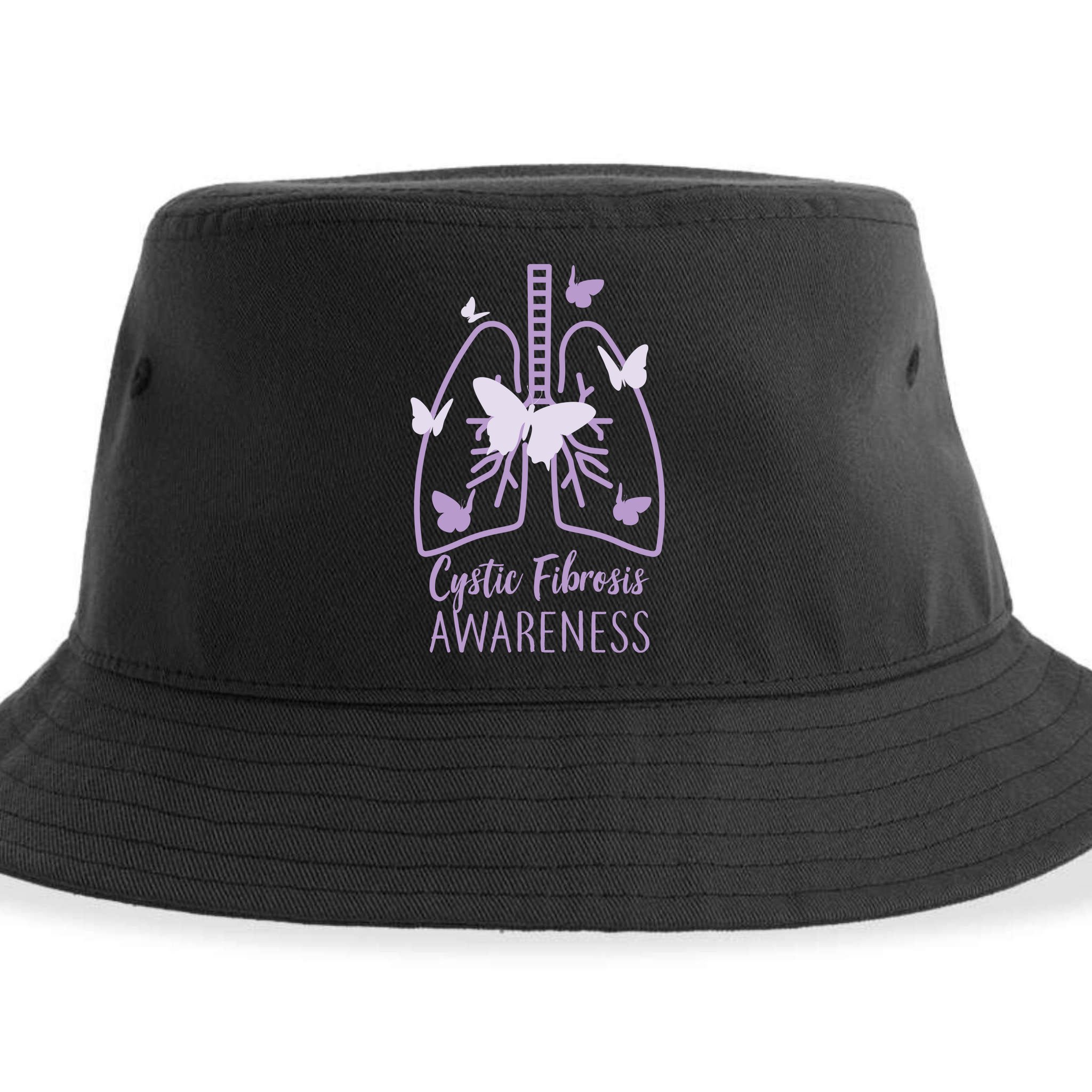 Cystic Fibrosis Awareness Butterflies Sustainable Bucket Hat