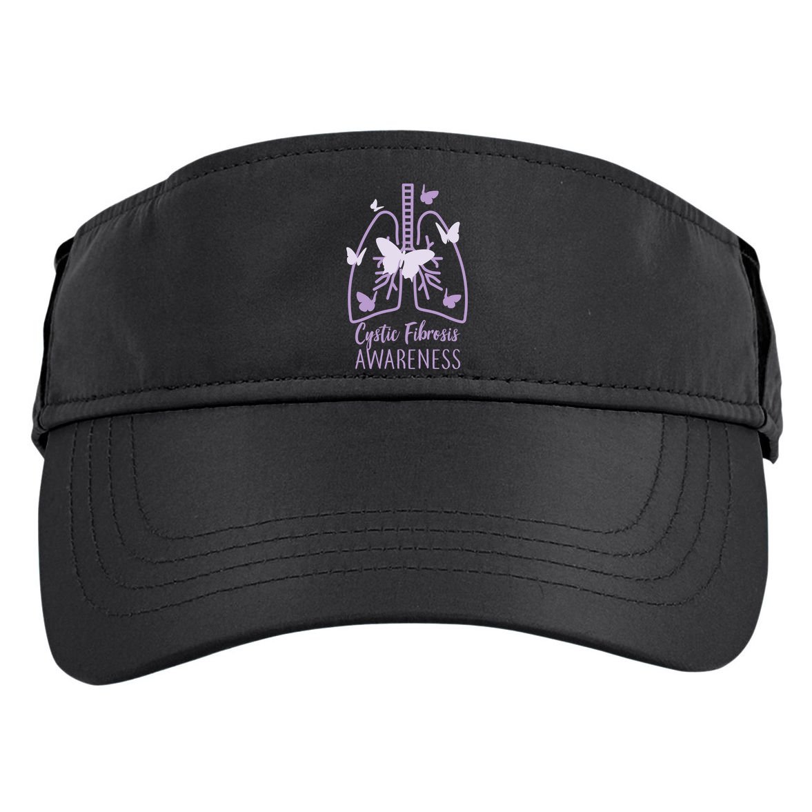 Cystic Fibrosis Awareness Butterflies Adult Drive Performance Visor
