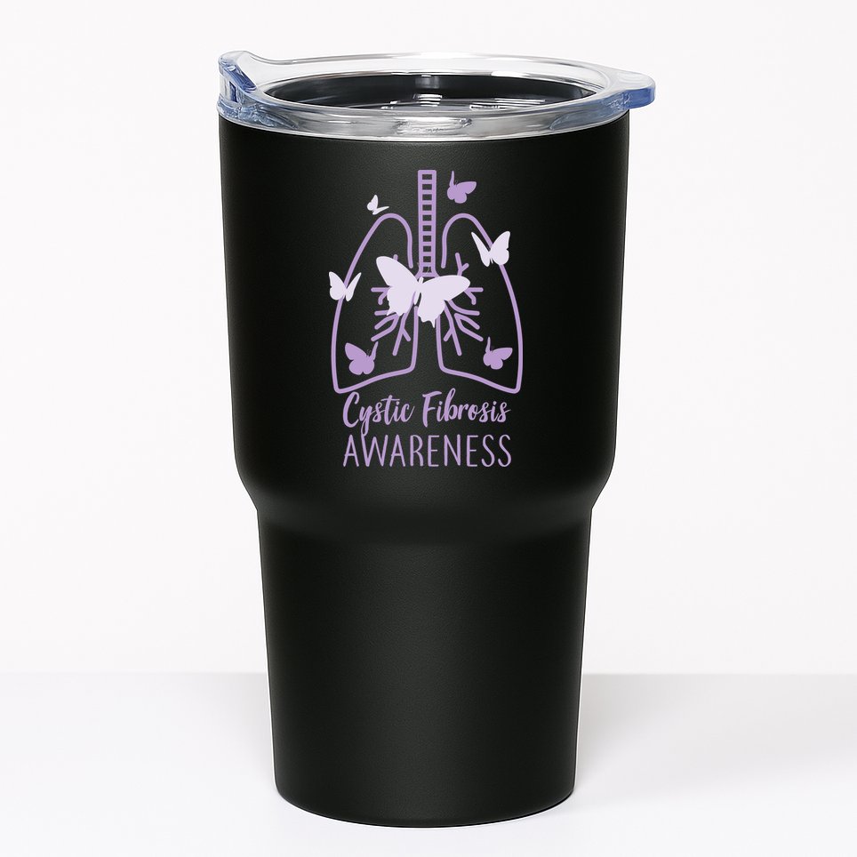 Cystic Fibrosis Awareness Butterflies Tumbler