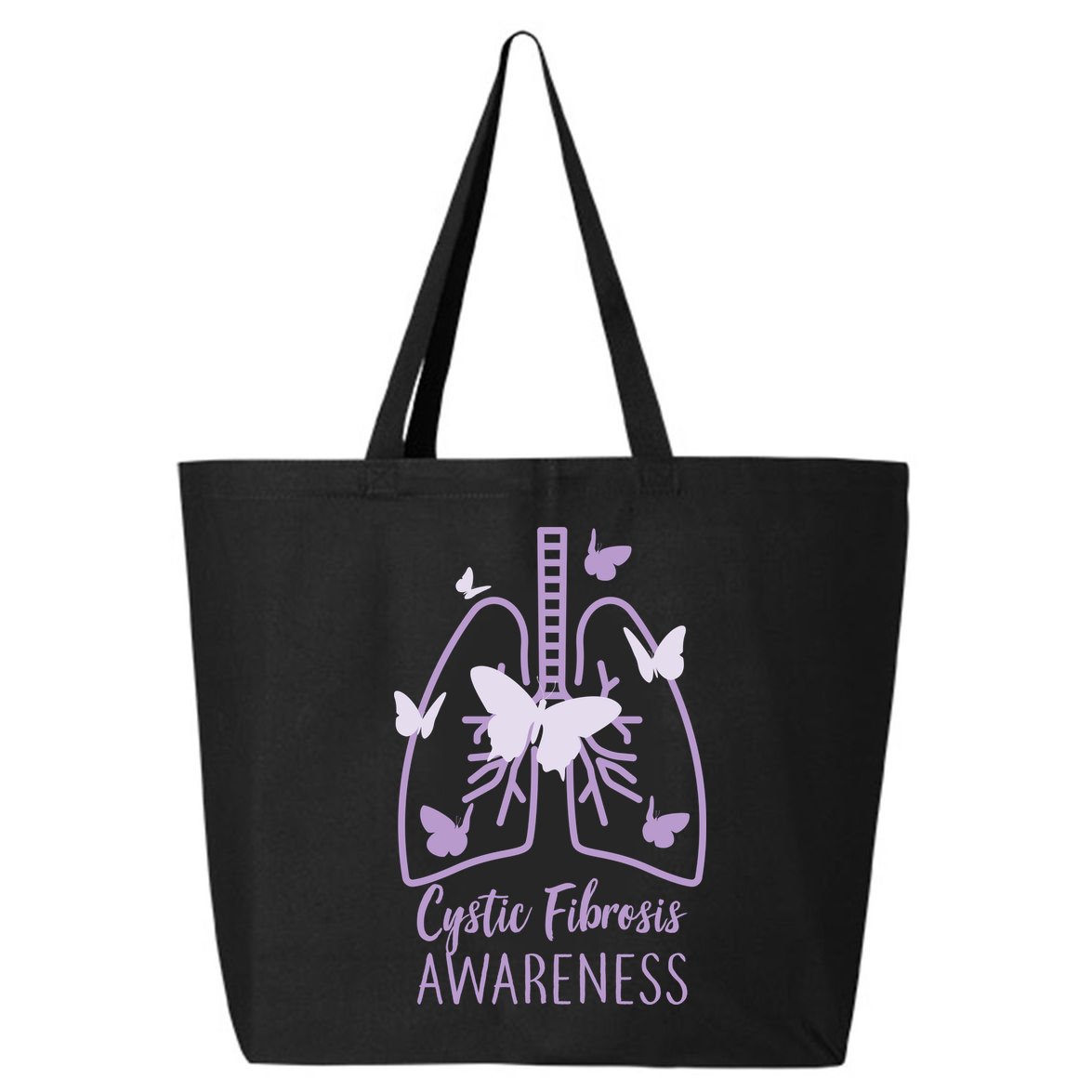 Cystic Fibrosis Awareness Butterflies 25L Jumbo Tote