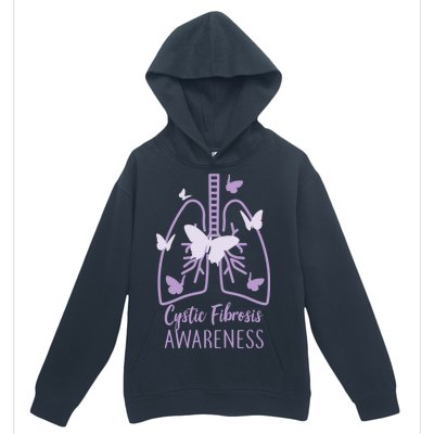 Cystic Fibrosis Awareness Butterflies Urban Pullover Hoodie