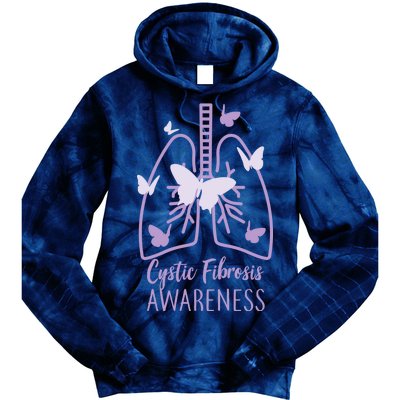 Cystic Fibrosis Awareness Butterflies Tie Dye Hoodie