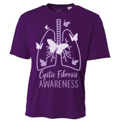 Cystic Fibrosis Awareness Butterflies Cooling Performance Crew T-Shirt