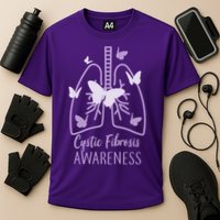 Cystic Fibrosis Awareness Butterflies Cooling Performance Crew T-Shirt