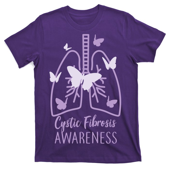 Cystic Fibrosis Awareness Butterflies T-Shirt