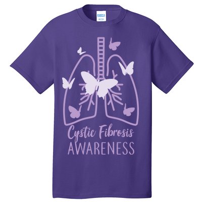 Cystic Fibrosis Awareness Butterflies Tall T-Shirt