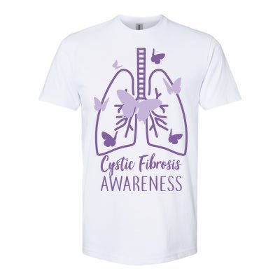 Cystic Fibrosis Awareness Butterflies Softstyle CVC T-Shirt