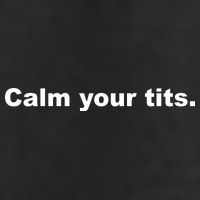 Calm Your Tits Joke Adult Drive Performance Visor