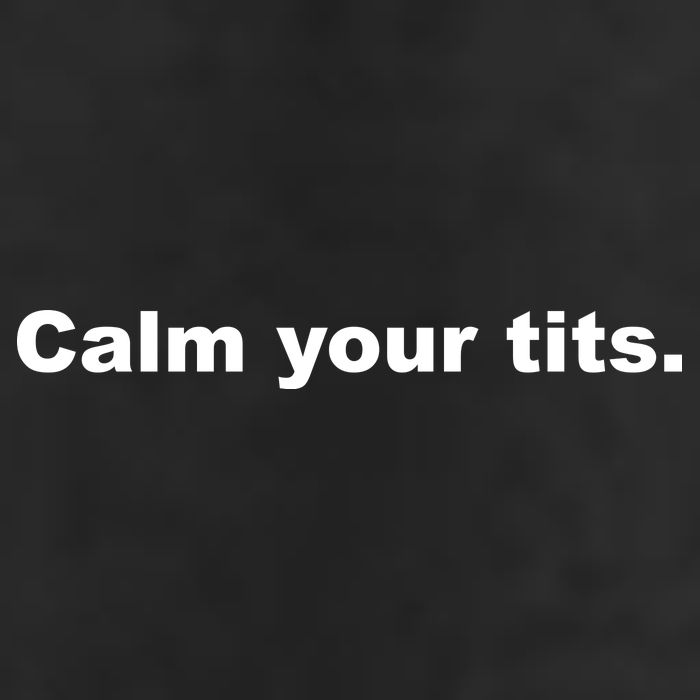 Calm Your Tits Joke Adult Drive Performance Visor