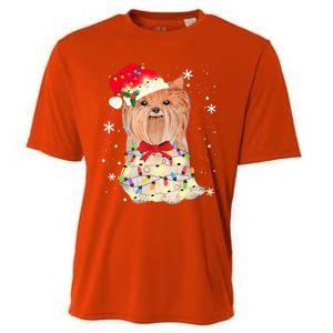 Christmas Yorkshire Terrier Gift Cooling Performance Crew T-Shirt