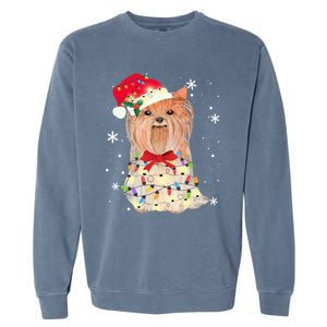 Christmas Yorkshire Terrier Gift Garment-Dyed Sweatshirt