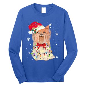 Christmas Yorkshire Terrier Gift Long Sleeve Shirt