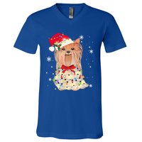 Christmas Yorkshire Terrier Gift V-Neck T-Shirt