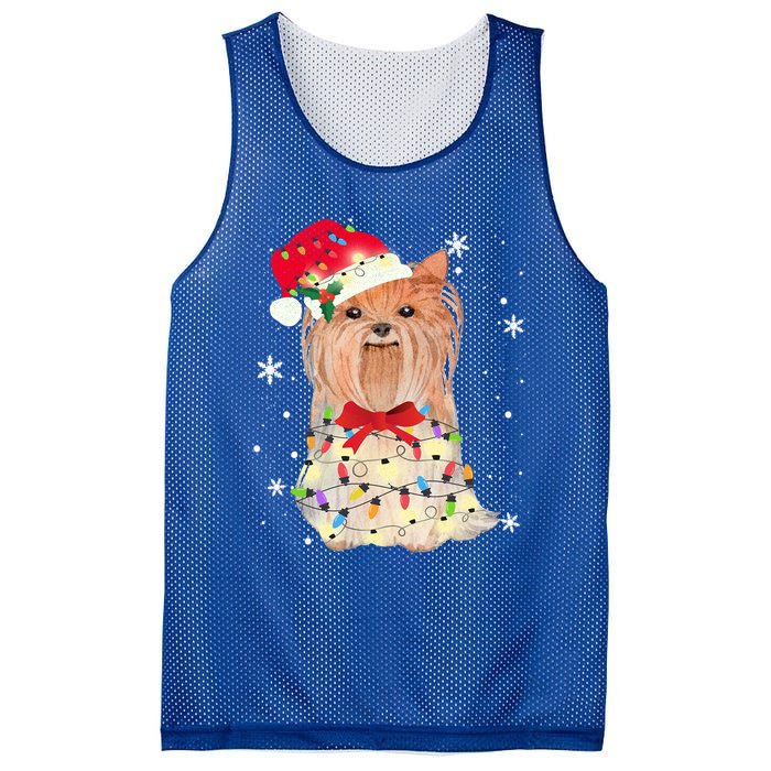 Christmas Yorkshire Terrier Gift Mesh Reversible Basketball Jersey Tank