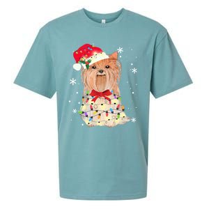 Christmas Yorkshire Terrier Gift Sueded Cloud Jersey T-Shirt