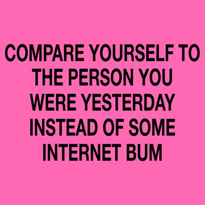 Compare Yourself To The Person You Were Yesterday Instead Of Some Internet Bum Stripe Pom Pom Beanie