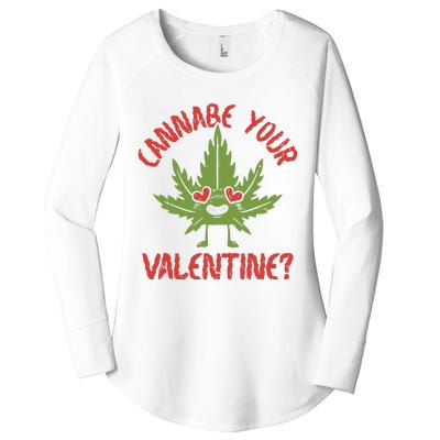 Cannabe Your Valentine 420 Cannabis Marijuana Weed Stoner Women's Perfect Tri Tunic Long Sleeve Shirt