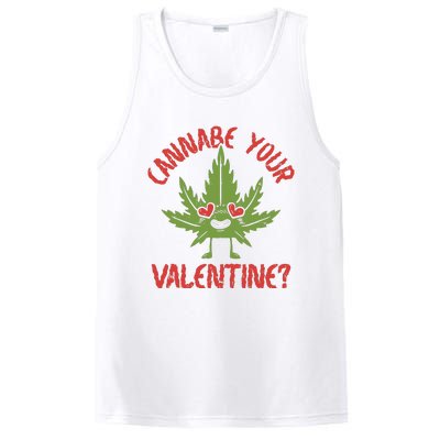 Cannabe Your Valentine 420 Cannabis Marijuana Weed Stoner PosiCharge Competitor Tank