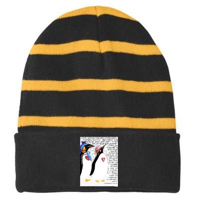 Clothe Yourselves With Compassion Striped Beanie with Solid Band