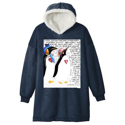 Clothe Yourselves With Compassion Hooded Wearable Blanket