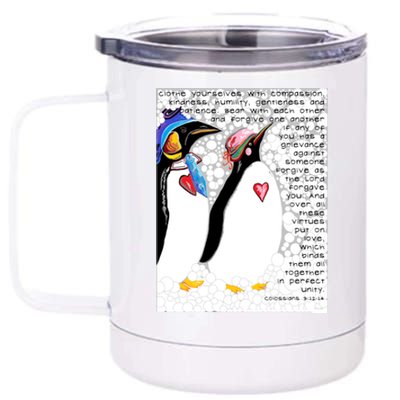 Clothe Yourselves With Compassion 12 oz Stainless Steel Tumbler Cup