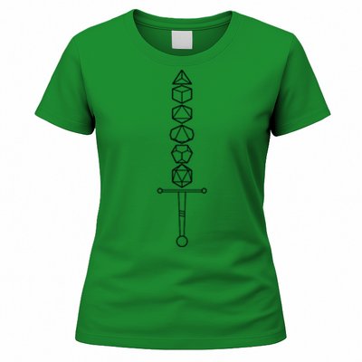 Choose Your Weapon Dark Dice Sword Women's T-Shirt