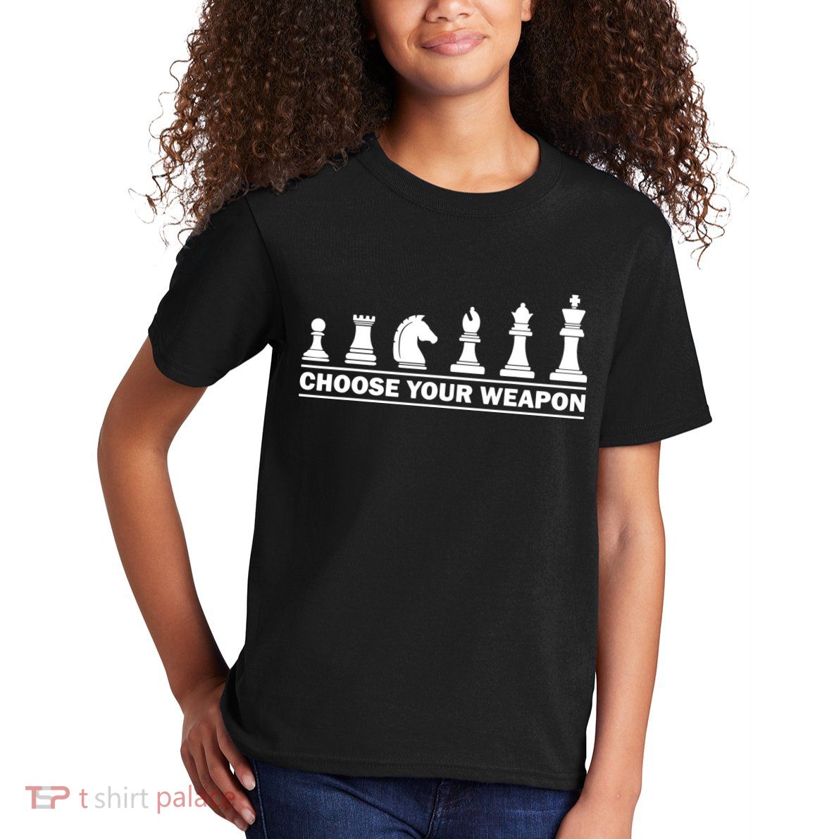 Choose Your Weapon Chess Strategy Funny Chess Lovers Kids T-Shirt