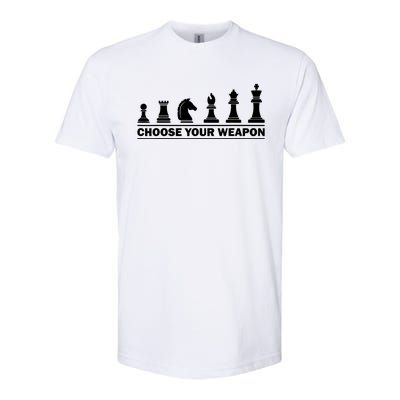 Choose Your Weapon Chess Strategy Funny Chess Lovers Softstyle® CVC T-Shirt