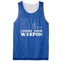 Choose Your Weapon Funny Baking Cooking Chef Gift Mesh Reversible Basketball Jersey Tank