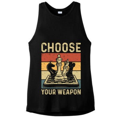 Choose Your Weapon Gag Chess Ladies PosiCharge Tri-Blend Wicking Tank