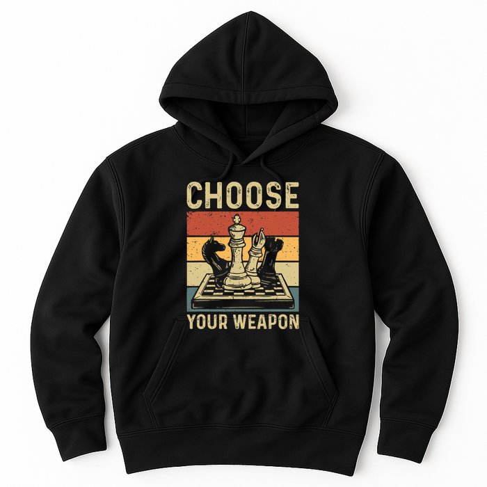 Choose Your Weapon Gag Chess Hoodie