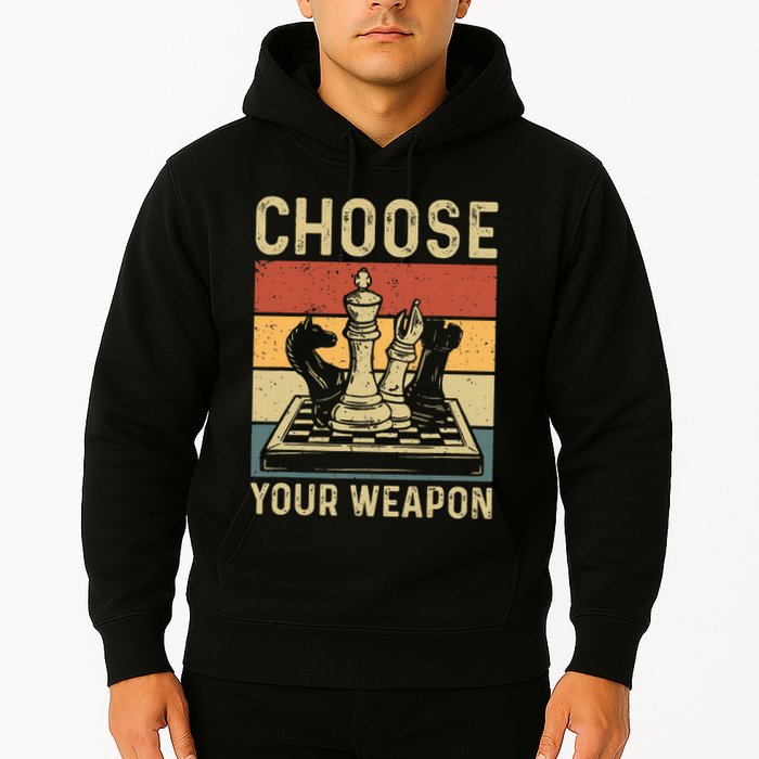 Choose Your Weapon Gag Chess Hoodie
