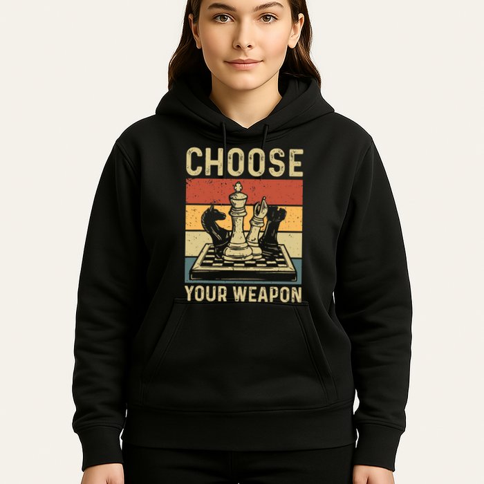 Choose Your Weapon Gag Chess Hoodie