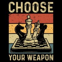 Choose Your Weapon Gag Chess Hoodie