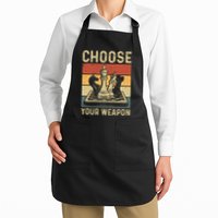 Choose Your Weapon Gag Chess Apron