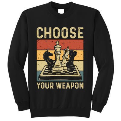 Choose Your Weapon Gag Chess Sweatshirt