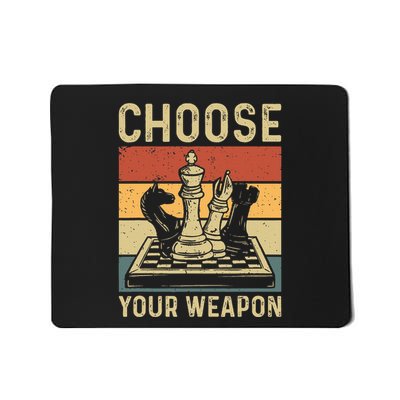 Choose Your Weapon Gag Chess Mousepad