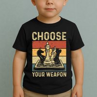 Choose Your Weapon Gag Chess Toddler T-Shirt