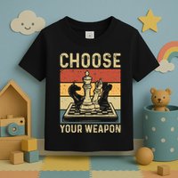 Choose Your Weapon Gag Chess Toddler T-Shirt
