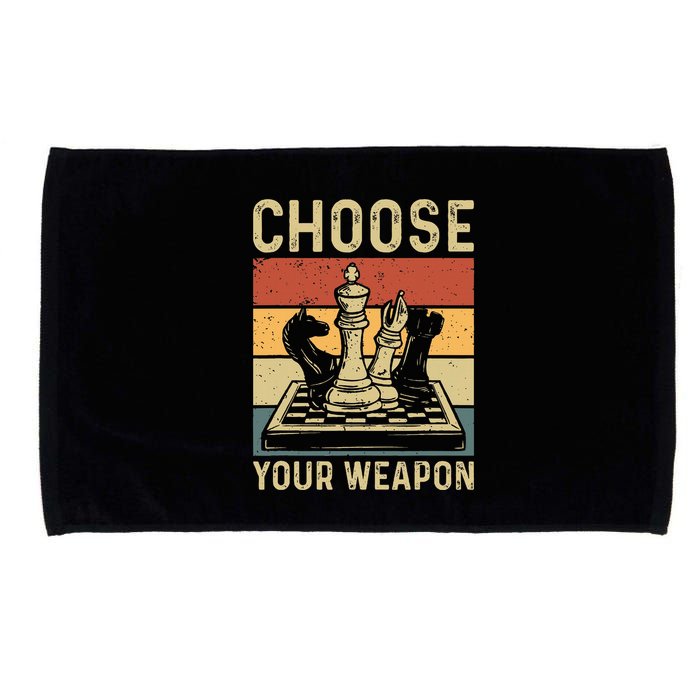 Choose Your Weapon Gag Chess Microfiber Hand Towel