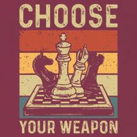 Choose Your Weapon Gag Chess 16oz Travel Tumbler