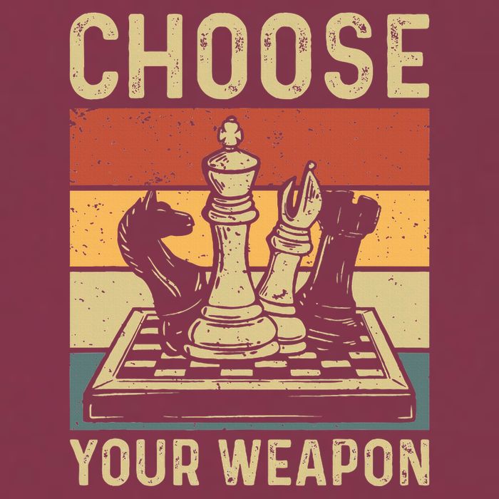 Choose Your Weapon Gag Chess 16oz Travel Tumbler